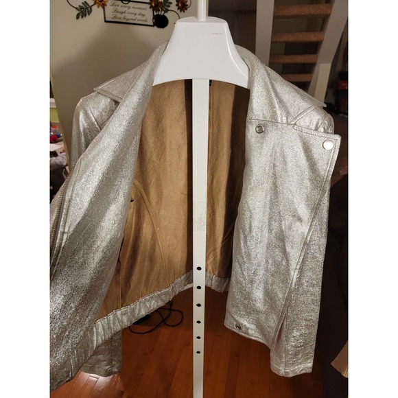 INC Metalic Silver Crop Jacket - Picture 8 of 9